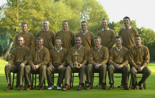 The European Team poses for the official photocall