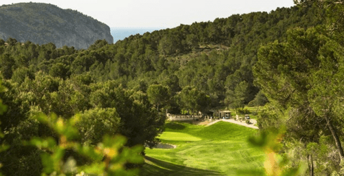 Loch 8, das Par 3 mit dem klingenden Namen „Eine Liebe auf Mallorca“