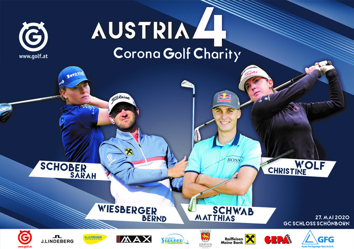 Fix: Wiesberger vs. Schwab, Wolf & Schober beim AUSTRIA 4 - Corona Golf Charity