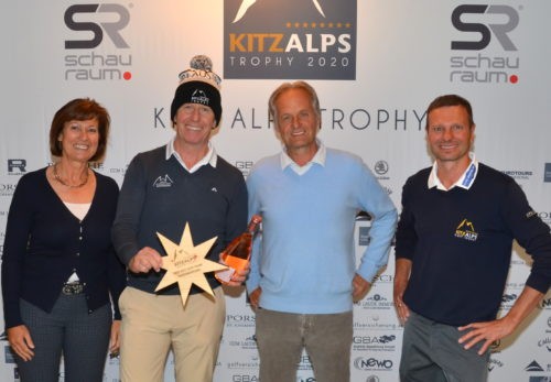 Christine Widmoser, GC Ellmau, Teamsieger Jakob Haselsberger vom GC Westendorf, Peter Wöll, Sportdirektor Lärchenhof mit Turnierdirektor Christian Küchl