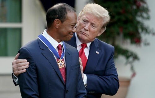 President Trump Awards Medal Of Freedom To Golfer Tiger Woods
