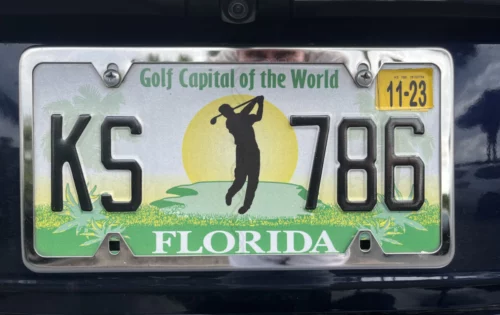 pga show orlando auto nummernschild