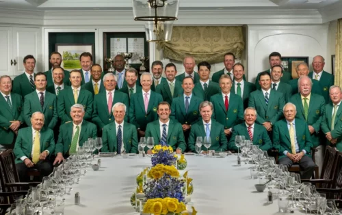 Masters Sieger beim Dinner