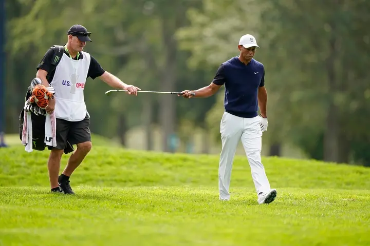 Joe LaCava und Tiger Woods