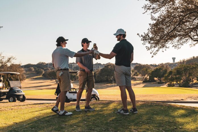 Golfer auf der Runde