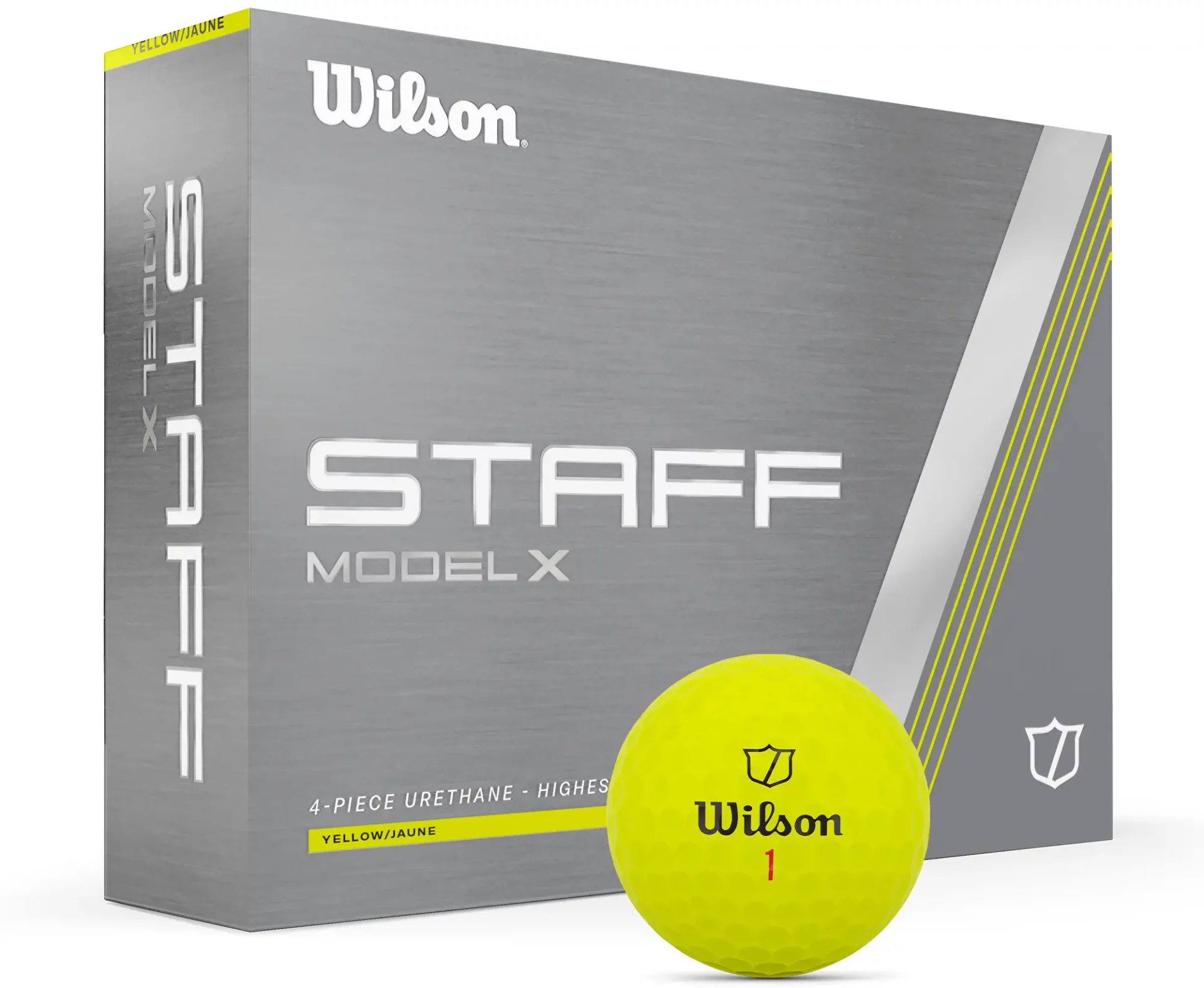 Wilson Staff Model X Golfball gelb