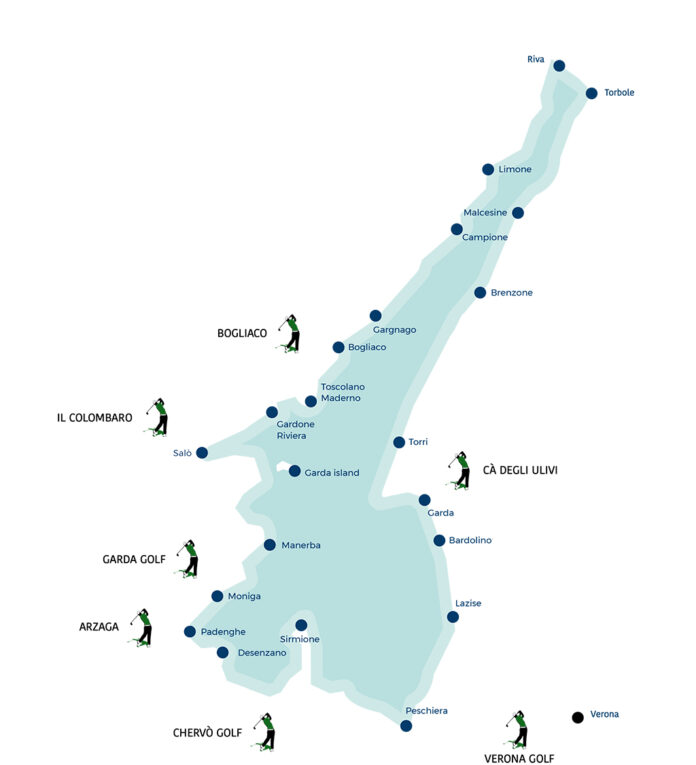 Mappe Golf Gardasee