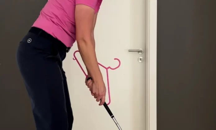 DIY Golftraining hanger drill