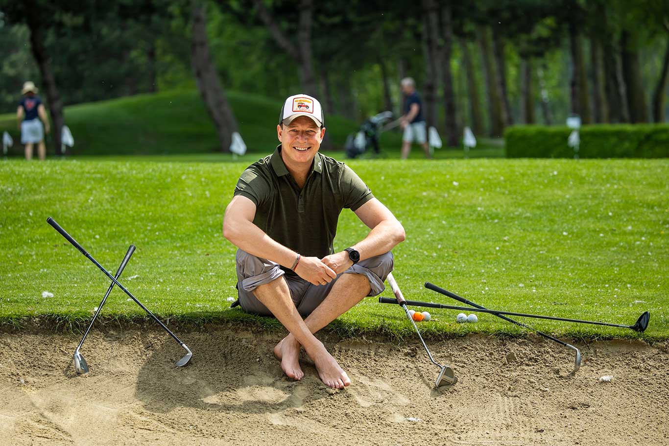 Alex Kristan am Golfplatz