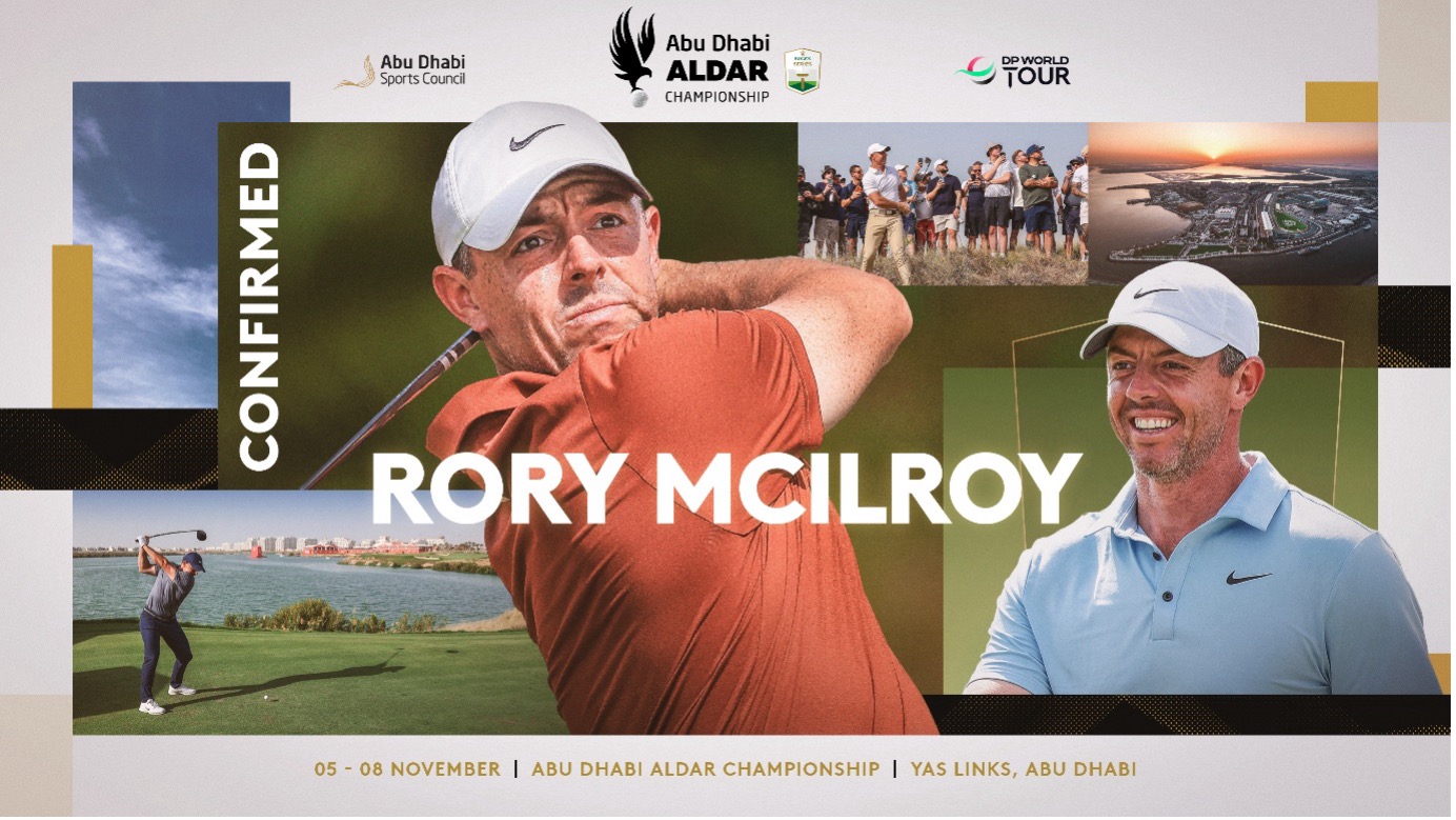 Rory is back: Rory McIlroy hat seinen Start bei der Abu Dhabi Aldar Championship bestätigt. Auf Yas Links nimmt der sechsmalige Major-Sieger einen weiteren Anlauf auf seinen ersten Triumph in Abu Dhabi – viermal musste er sich hier bereits mit Platz zwei begnügen.